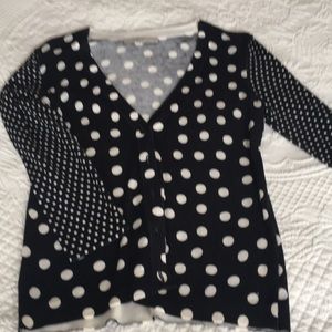 Loft polka dot cardigan